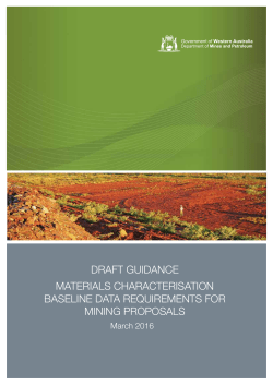 Mining Rehabilitation Fund &ndash; Guidance (Draft)