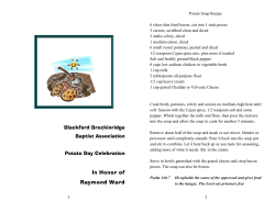 Potato Recipes - bbbassoc.net - For we are not proclaiming