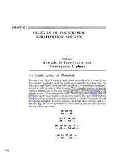 Solution to Polygraphic Substitution Systems