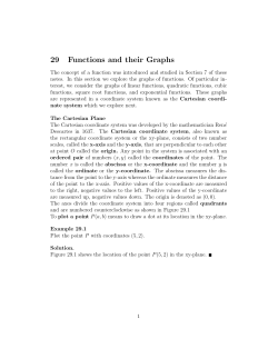 29 Functions and their Graphs