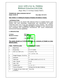 Tender Document