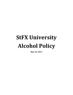 Alcohol Policy