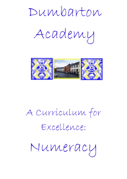 A Curriculum for Excellence: