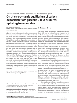 On thermodynamic equilibrium of carbon deposition