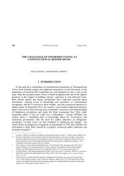 The Challenge of Informed Voting at Constitutional Referendums