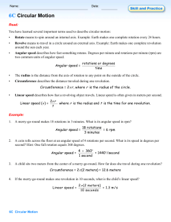 6C Circular Motion