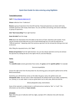 Quick Start Guide for data entering using DigiWeb+