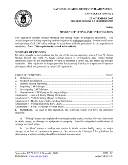 Mishap Reporting and Investigation