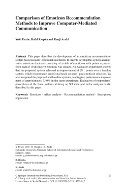 Comparison of Emoticon Recommendation Methods