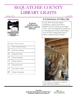 June 201 - Sequatchie County Public Library