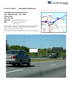 Location # 100214 Washington DC/Baltimore I 695 5280 ft E/O