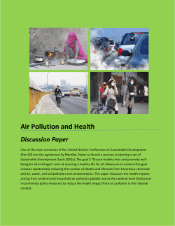 Air Pollution and Health