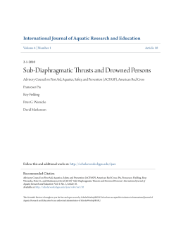 Sub-Diaphragmatic Thrusts and Drowned Persons