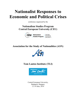 THURSDAY JUNE 12TH / SESSION 1/ 14:00 PM – 15:45 PM