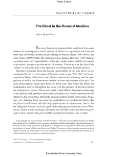 The Ghost in the Financial Machine