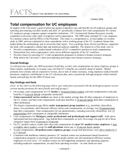 Total compensation for UC employees
