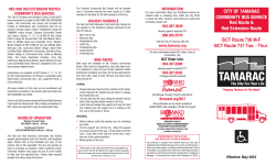 Tamarac Transit brochure