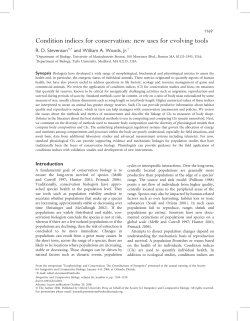 Condition indices for conservation: new uses for