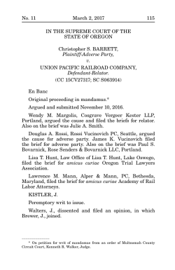 No. 11 March 2, 2017 115 IN THE SUPREME COURT OF THE