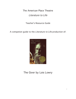 The Giver - Capitol Center for the Arts
