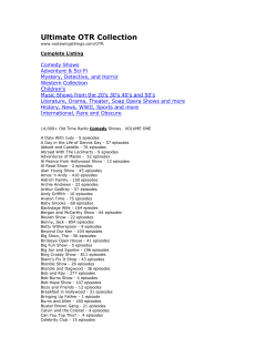 14,000+ Old Time Radio Comedy Shows on 14 DVDs