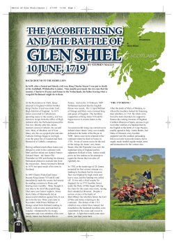 Battle of Glen Shiel:Layout 1
