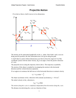 Projectile Motion