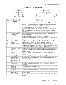 Cloudstreet: A Summary