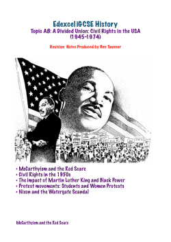A8 Civil Rights in USA Revision Notes iGCSE