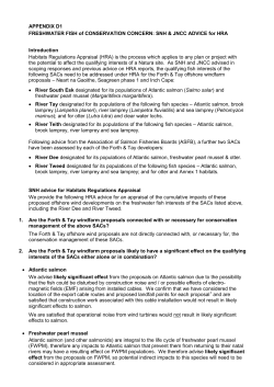 APPENDIX D1 FRESHWATER FISH of CONSERVATION
