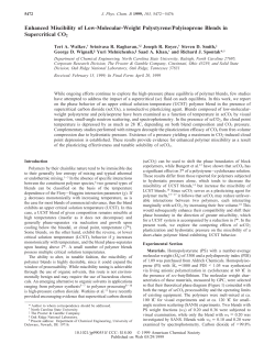 Enhanced Miscibility of Low-Molecular