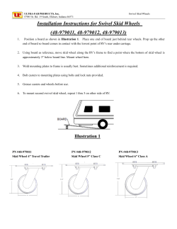 Installation Instructions for Swivel Skid Wheels - Ultra