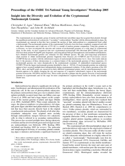 Insight into the Diversity and Evolution of the Cryptomonad