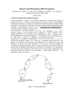 Denavit and Hartenberg (DH)