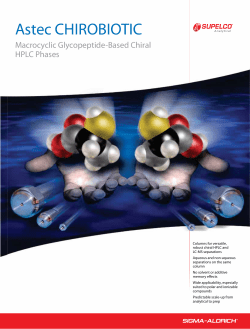 Astec CHIROBIOTIC - Sigma