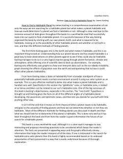 How to Find a Habitable Planet by James Kasting is a