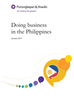 Doing business in the Philippines