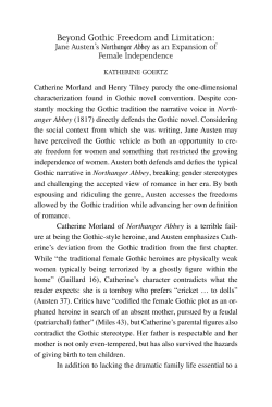 Beyond Gothic Freedom and Limitation:
