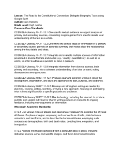 Lesson: The Road to the Constitutional Convention: Delegate