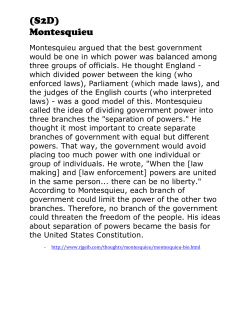 (S2D) Montesquieu Jefferson Paine (Notes)