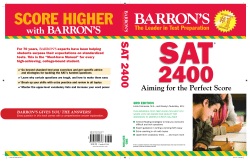 Barron`s SAT 2400
