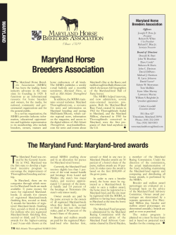 2015 Maryland Statistics from Mid