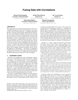 Fusing Data with Correlations