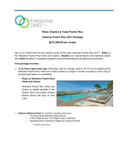 Saborea Puerto Rico Packages