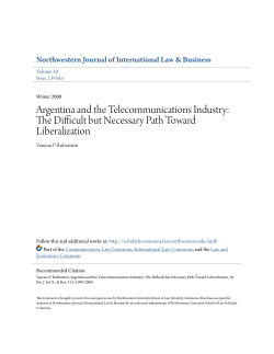 Argentina and the Telecommunications Industry