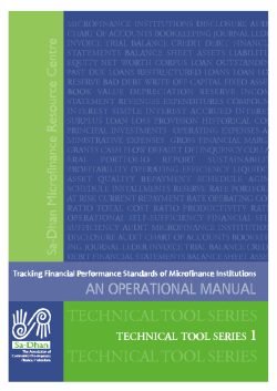 Tracking Financial Performance Standards of - Sa-Dhan