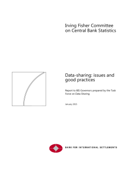 IFC report on data-sharing: issues and good practices