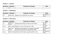 Registrar of Titles directions for the preparation of plans updates