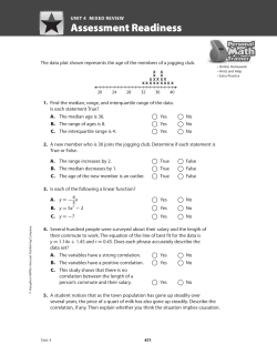 Assessment readiness Assessment readiness