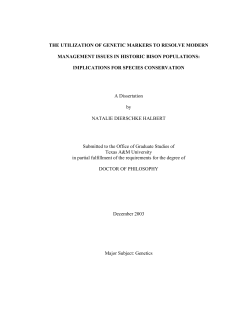 halbertgeneticmarker.. - Buffalo Field Campaign